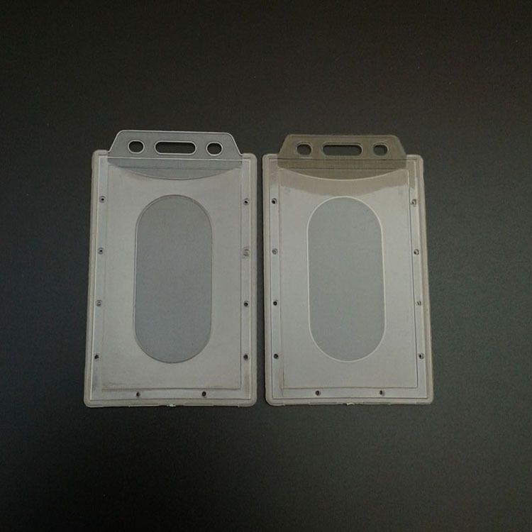 Flexible PP plastic breastplate shell horizontal plastic employee label cover non-fragile card easy to print_voghion.com
