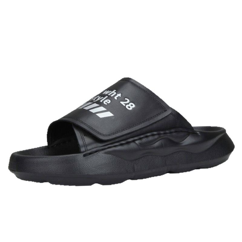【 Preiskontrolle 】 Herren-Lederpantoffeln, trendige Nischenschuhe, vielseitige High-End-Sandalen aus bedrucktem Rindsleder mit oberer Schicht_voghion.com
