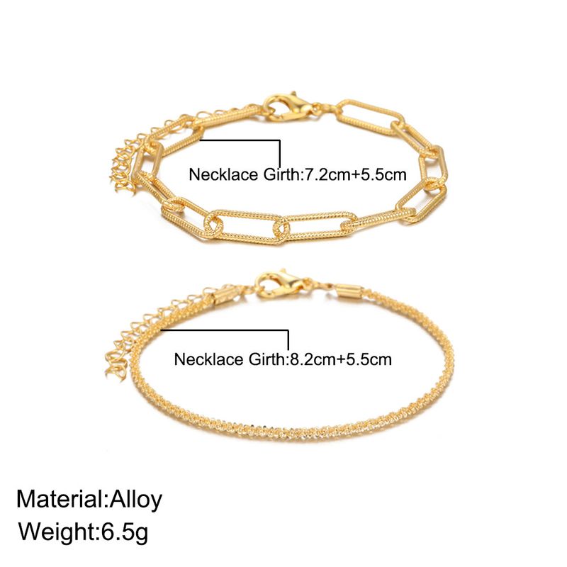 Cross-border new sparkling bracelet female ins niche design light luxury high-grade simple bracelet two-piece set_voghion.com