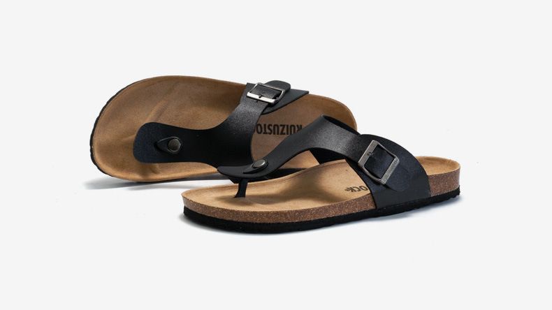 SHLIANG Brand Design Spring Summer Men's Soft Wood Slippers Fashion Flip Flops Beach Shoes Water Squeeze Cool Sandals Y0558_voghion.com