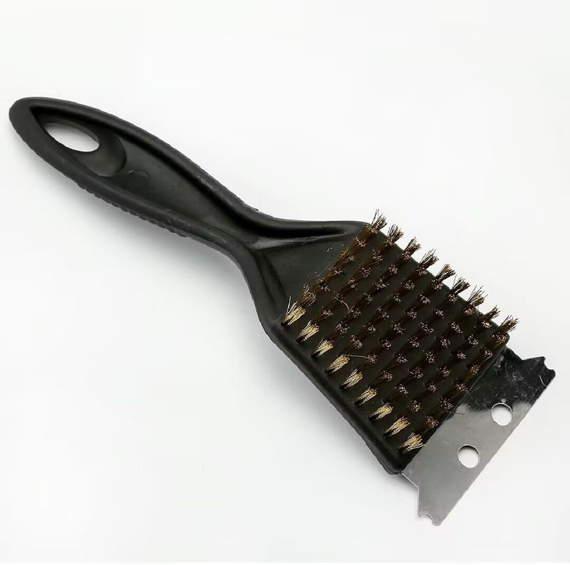 Escova de aço inoxidável para churrasco Escova de limpeza para grelha Escova de limpeza para grelha Escova de limpeza para lâmina de limpeza de manchas DIY_voghion.com