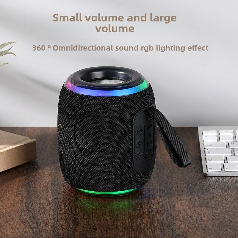 M6 Bluetooth speaker high sound quality mini small audio subwoofer wireless fabric card portable_voghion.com