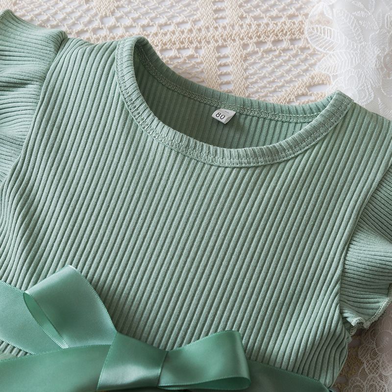 Kinderkleidung Frühling und Sommer Neues Mädchenkleid mit fliegenden Ärmeln, Blumenstickerei, Netzstoff, Prinzessinnenkleid für Mädchen_voghion.com