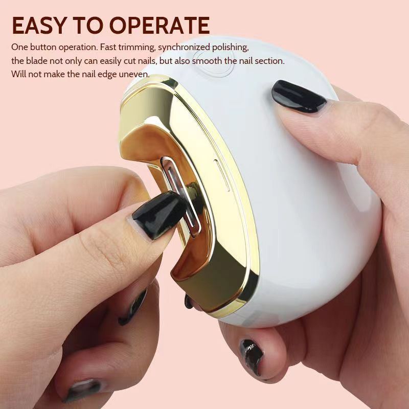 Elektrischer Nagelknipser, Haushaltsautomatischer Nagelpolierer, Kinder und Erwachsene, tragbarer Anti-Clip-Nagelknipser, multifunktionaler Nagellack_voghion.com