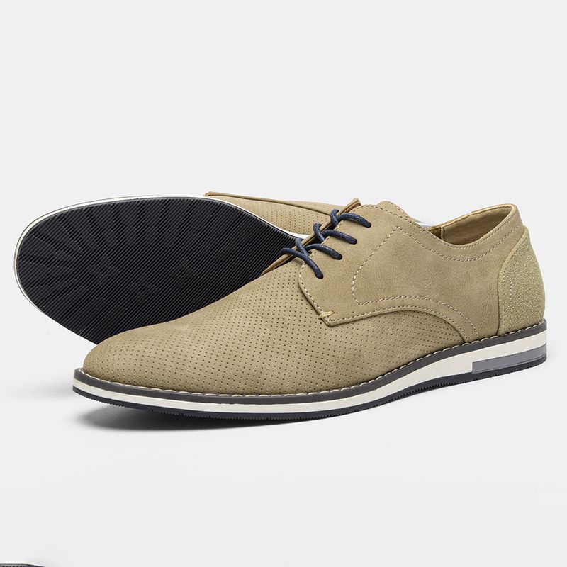 Herrenschuhe Große Herren Freizeitschuhe Modische leichte Herrenschuhe Farblich passende atmungsaktive Herren Lederschuhe_voghion.com