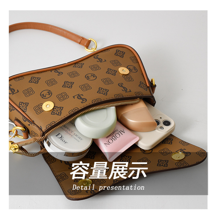 Borsa da sella 2023 Borsa da donna stampata Borsa a tracolla monospalla alla moda Borsa da donna Advanced Sense_voghion.com