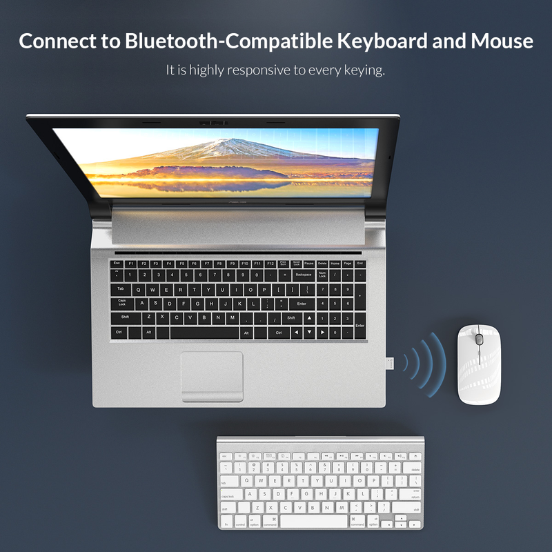 ORICO USB Bluetooth 5.0 Dongle Adapter Mini Wireless Mouse Music Audio Receiver Transmitter for PC Speaker Mouse Laptop_voghion.com