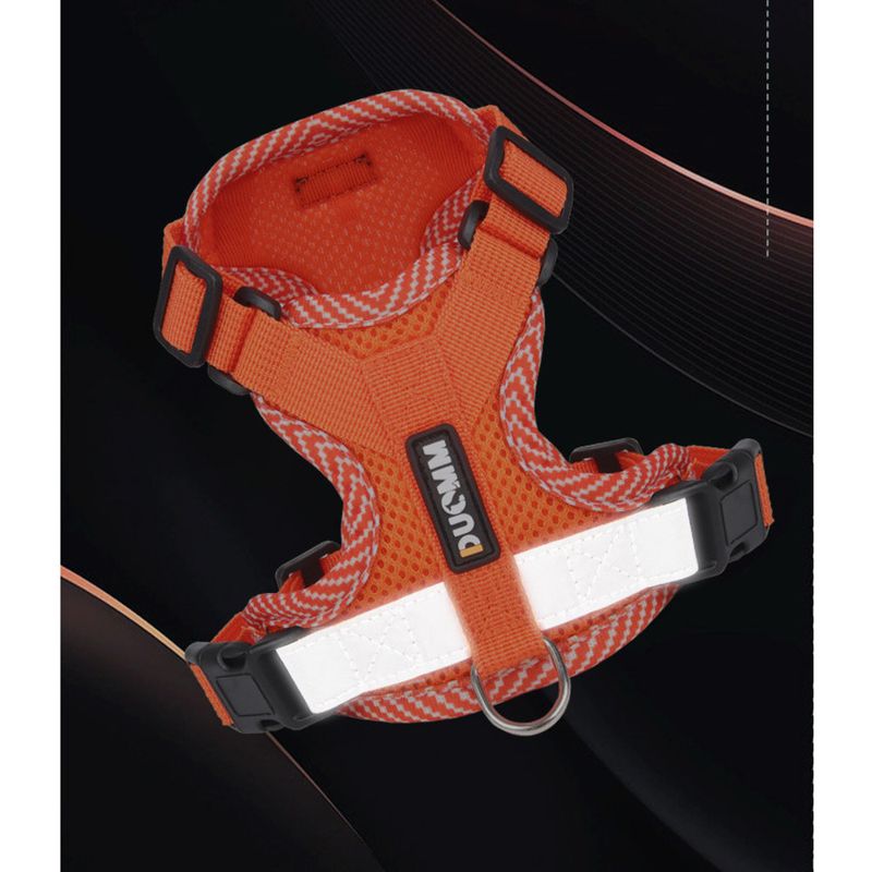 New Small Pet Harness Breathable Printed Dog Leash_voghion.com