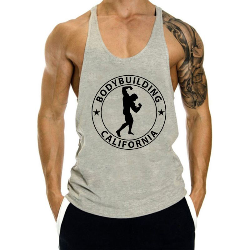 Chaleco deportivo holgado de algodón con cuello en V profundo para hombre, ideal para correr y hacer ejercicio en interiores._voghion.com