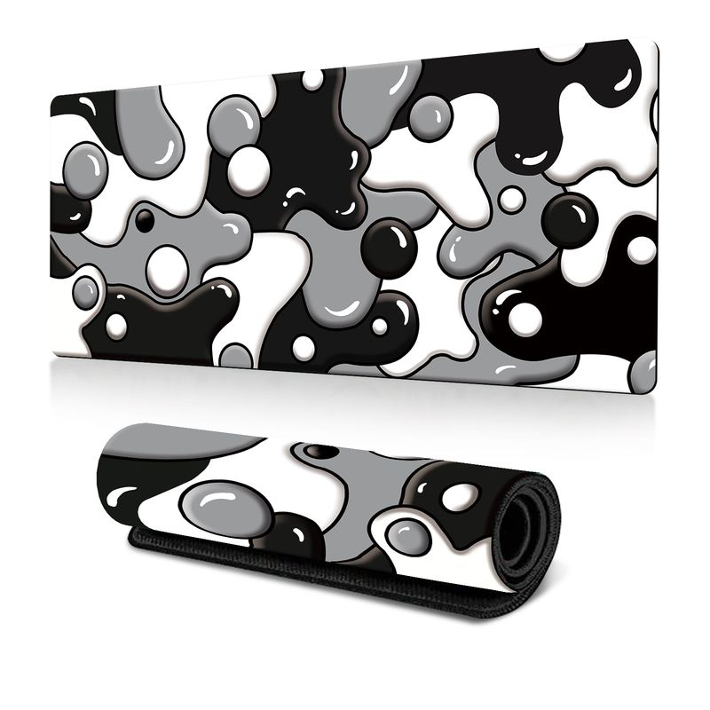 Hot-selling Contrasting Fluid Mouse Pad Large Abstract Fluid Office Table Mat Rubber Non-slip Mousepad_voghion.com