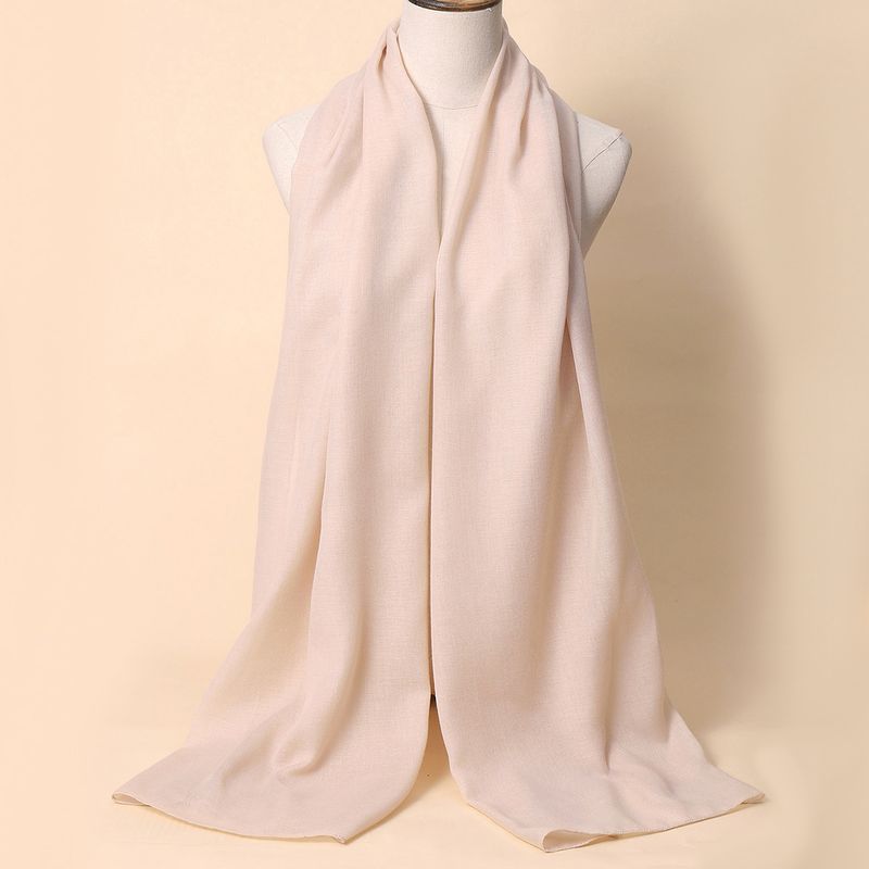 Foulard de style ethnique, nouveau foulard, longue écharpe malaisienne, couverture en gaze, couleur unie._voghion.com