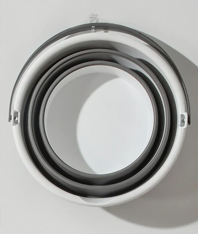 5/10/15L Portable Folding Bucket For Washing Outdoor Foldable Basin Silicone Water Bucket Camping Space Saving Car Wash Buckets_voghion.com