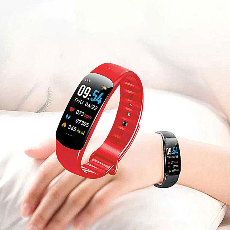 RXshengtai C1plus Bluetooth-Compatible Reminder Weather Forecast Multiple Sport Modes Wrist Smart Watch Daily Life_voghion.com