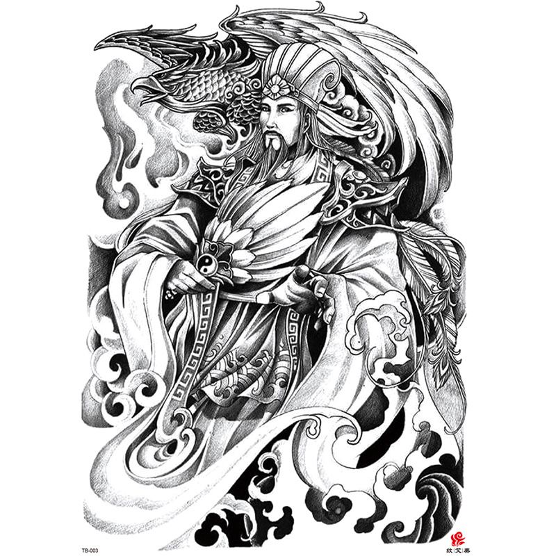 Full Waterproof Large Back Tattoo Sticker_voghion.com