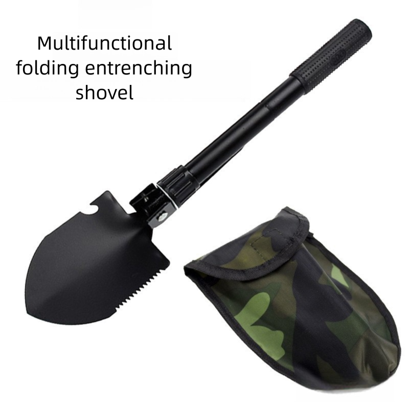 Outdoor Folding Military Multi-Funktionale Ingenieur Schaufel Camping Liefert Werkzeug Überleben Getriebe Regenwurm Graben_voghion.com