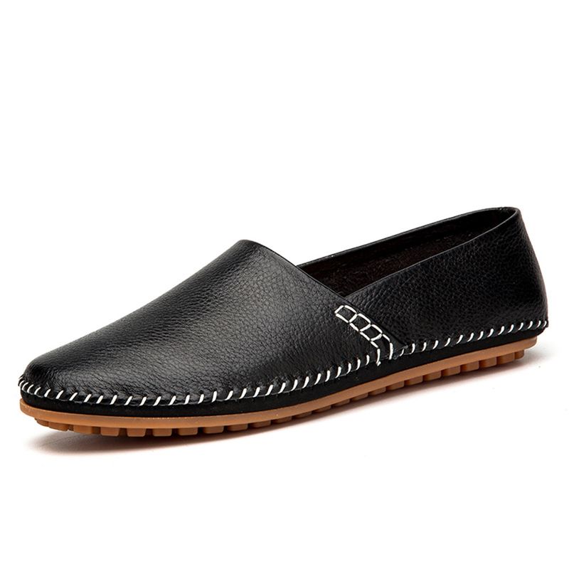 Men's Driving Moccasins Slip-On Loafers - Lightweight Breathable Casual Shoes With Rubber Sole, Comfortable For Daily Wear_voghion.com