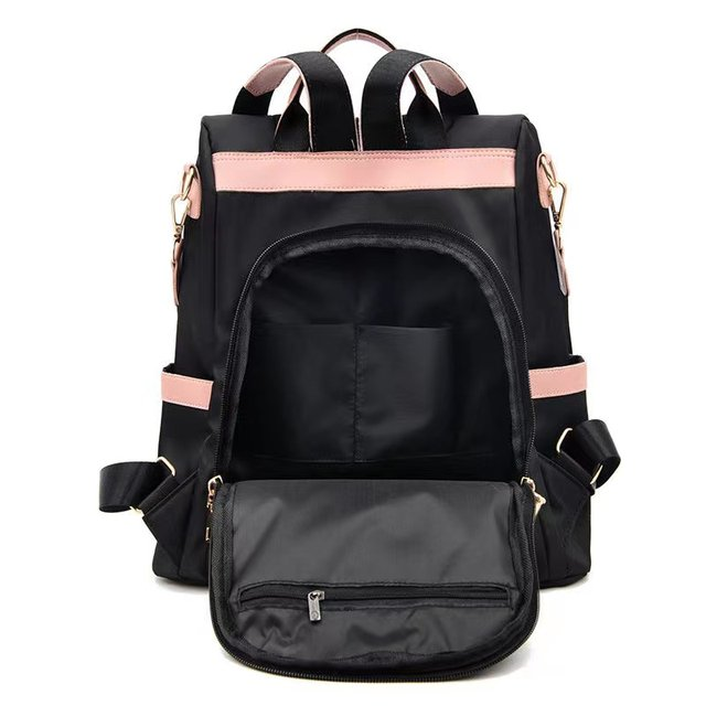 Zaino antifurto alla moda 2023 per donne, borse scolastiche casual con ciondolo, borsa a tracolla per ragazze, borse da viaggio per ragazze, zaini scolastici_voghion.com