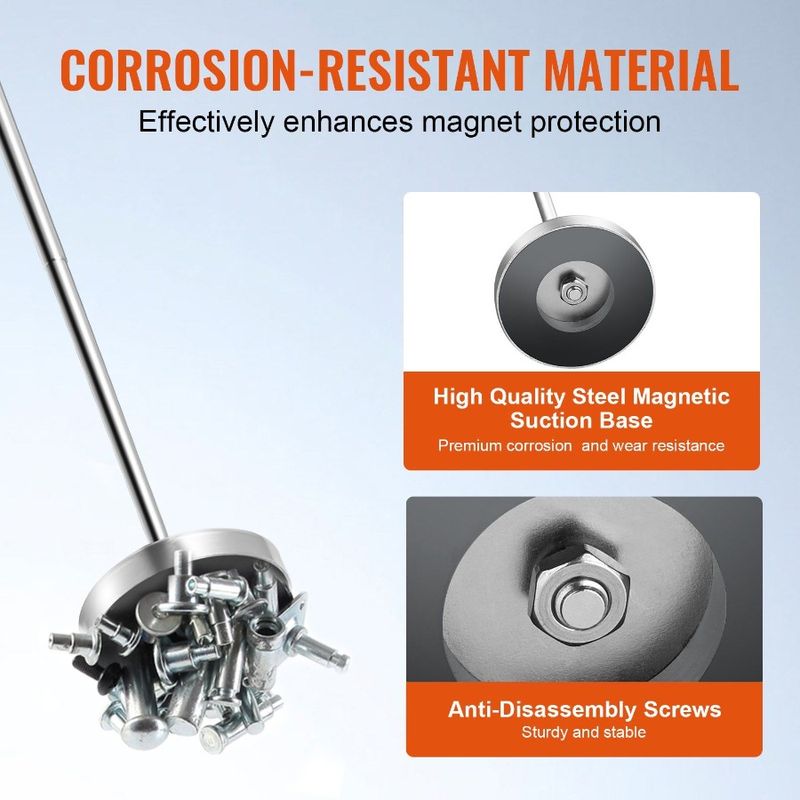 Telescoping Magnetic Sweeper Pickup Tool 3.5inch Handheld Screws Parts Finder With 35LB Pull Capacity Retractable Handle 8.3 T_voghion.com