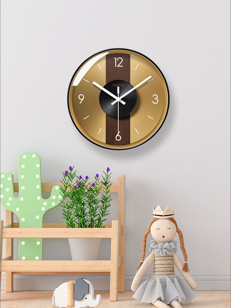 Yipula 7080 Modern Light Luxury European Style Living Room Creative Simple Home Fashion Elegant Wall Clock_voghion.com