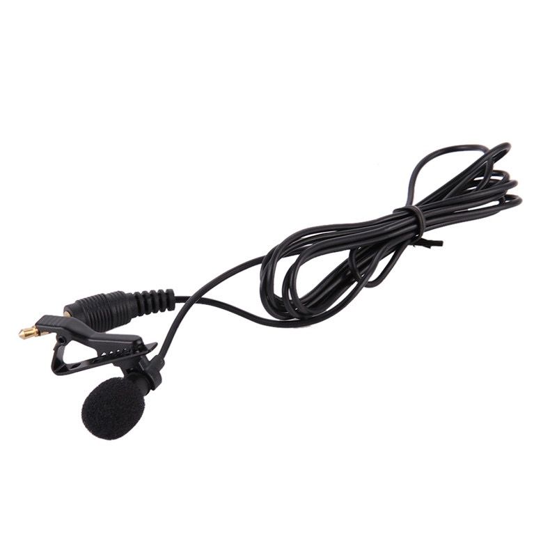 Přenosný klopový mikrofon s klipem 3,5 mm jack handsfree mini drátový kondenzátorový mikrofon pro iPhone, Samsung a chytré telefony_voghion.com