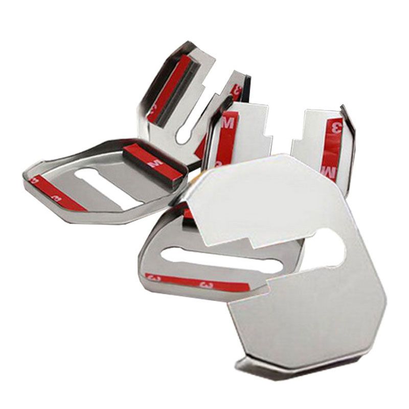 5 Pcs Accessories Vehicles Protective Car Door Lock Cover Stainless Steel 13 EcoSport Left 3 Right 2 for Ford_voghion.com