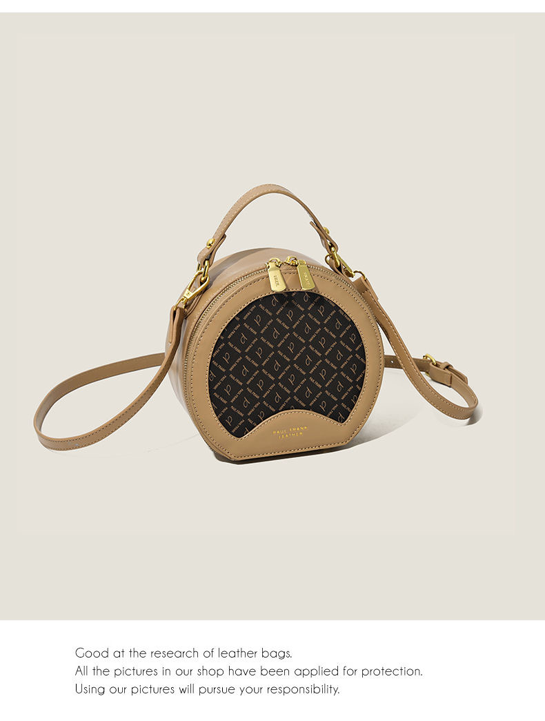 Borsa a tracolla da donna piccola borsa rotonda stampata vintage 2023 borsa a tracolla nuova moda_voghion.com