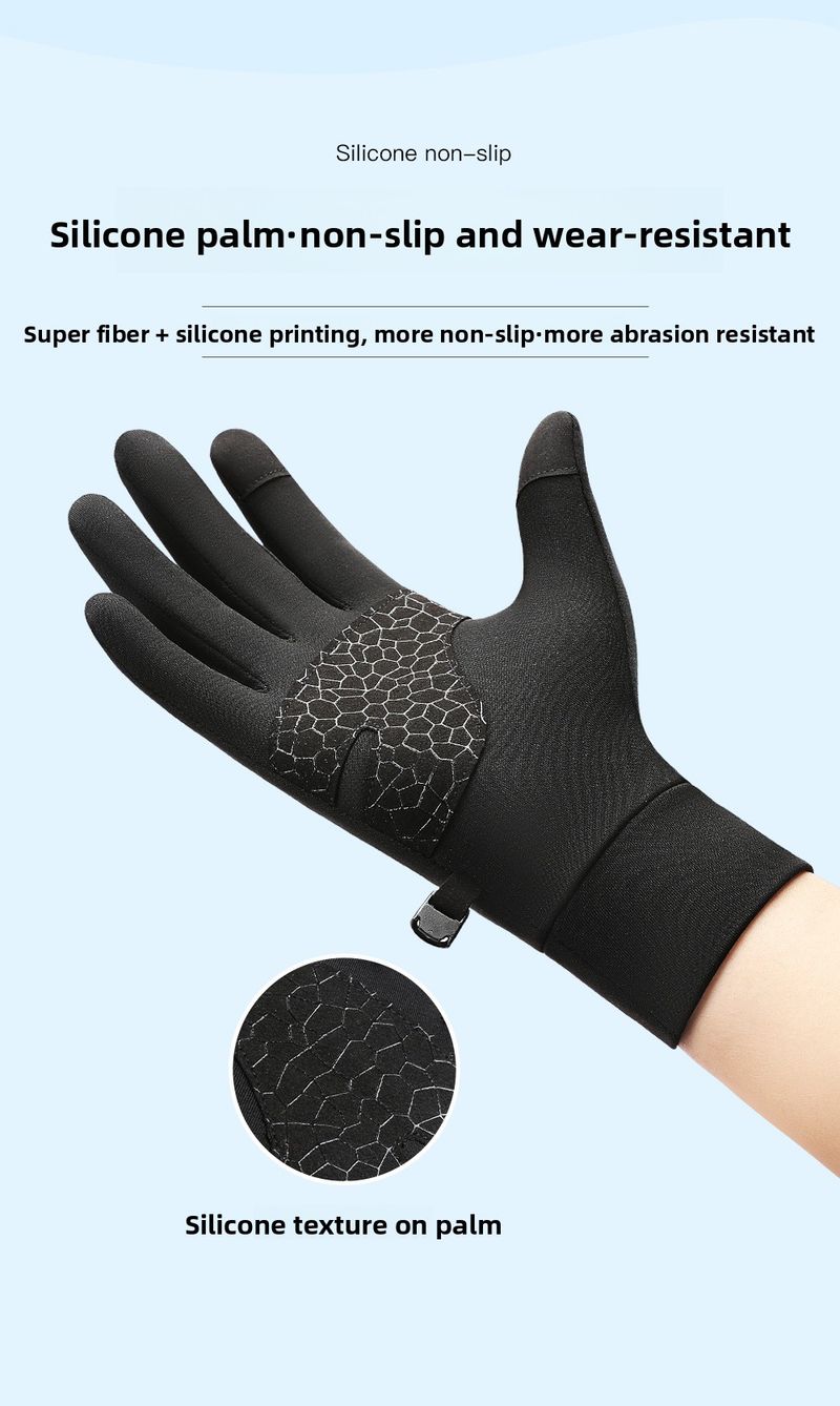 Outdoor-Eltern-Kind-Herbst-Winter-Kindersport-Handschuhe Laufen Radfahren Touchscreen Warme Fleecegefütterte Kälteschutzhandschuhe_voghion.com