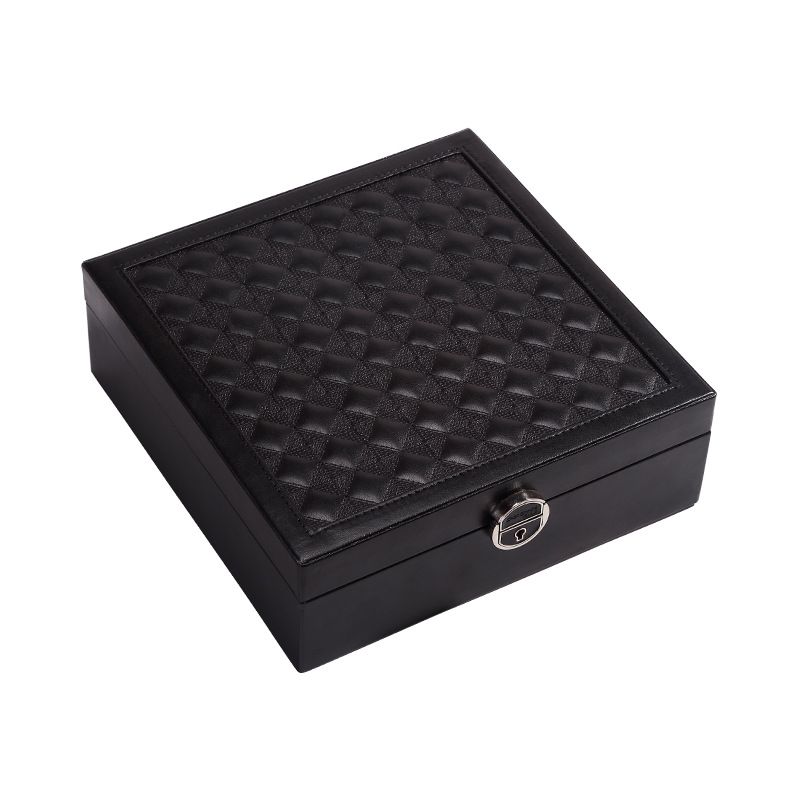 Minimalist Capacity Storage PU With Large Mirror Detachable Makeup Case Includes Portable Small Jewelry Box_voghion.com