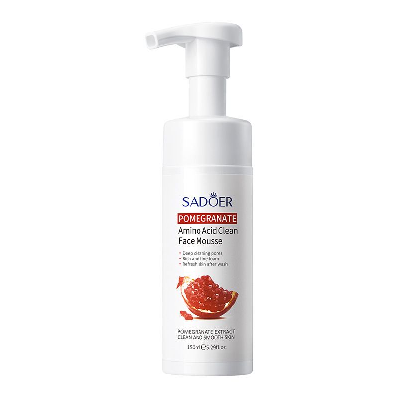 SADOER Granatapfel-Aminosäure-Mousse, Ölkontrolle, Reinigung, Mitesser-Peeling, feuchtigkeitsspendender Gesichtsreiniger_voghion.com
