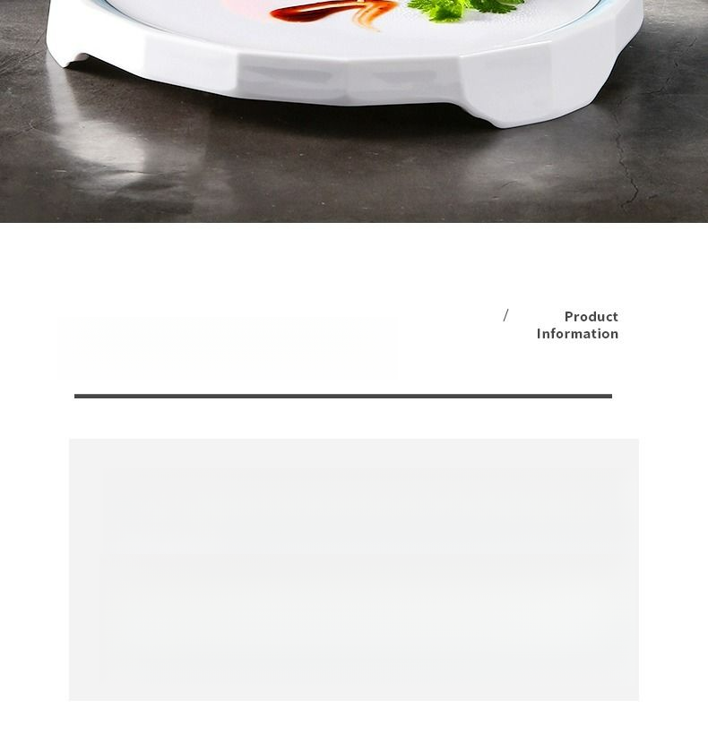 【New Product】Kaiboya Steak Cold A5 Melamine Home Creative Plating Tableware Artistic Dish Plate_voghion.com