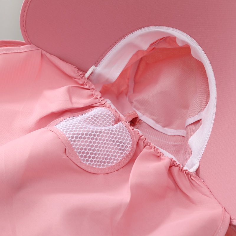 for Women, Summer Mask, Face Covering Wide Brim UV Protection Tea Picking Hat, Lace Cycling Sun Hat_voghion.com