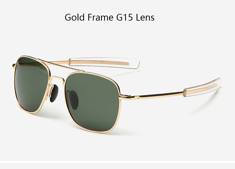 Mode Schwarz Amerikanische Armee MILITÄR Polarisierte Pilot Sonnenbrille Herren Marke Amerikanische Optische Polarisierte Sonnenbrille Oculos_voghion.com