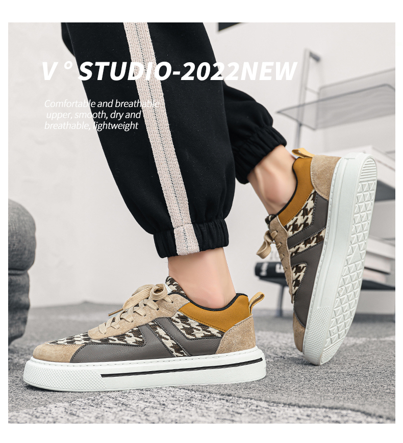 Frühling atmungsaktive Herrenschuhe Sport Hong Kong Stil Nischendesign Casual Fashion Frühling All-Match bedruckte Turnschuhe in trendigen Herren_voghion.com