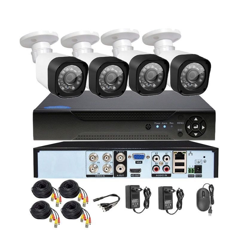 4CH 8CH 1080P AHD DVR HD Night Vision Waterproof Camera Set Outdoor Surveillance Remote APP_voghion.com