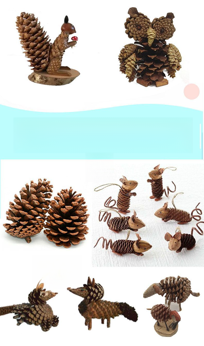 Decoration Pine Cone Acorn Flower Handmade DIY Forest Kindergarten Environmental Creation Dried Branches Wild Creative_voghion.com