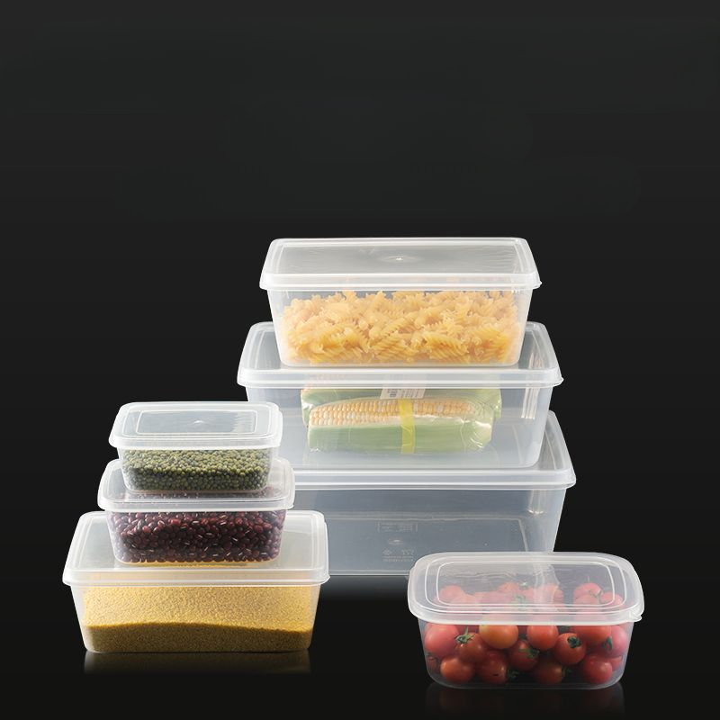 Rectangular Thickened Grade PP Fresh-Keeping Plastic Fruit Meat Food Refrigerator Box Refrigerated Storage Container_voghion.com