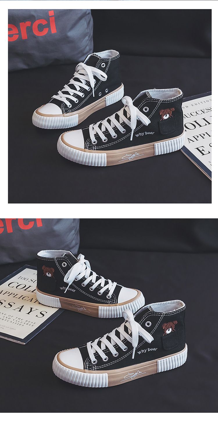 Unisex-Schuhe Stoffschuhe Atmungsaktive All-Match-High-Top-Schuhe mit weicher Sohle_voghion.com