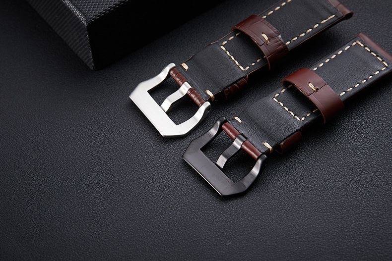Premium Genuine Leather Watch Band For Men - Distressed Full Grain Cowhide, Rugged & Stylish, Fits 20mm To 26mm Watches_voghion.com