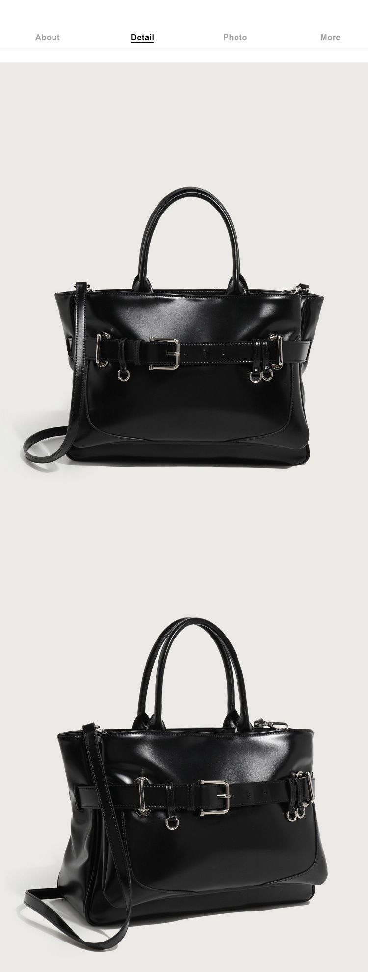 Trendy Korean Ins Style Crossbody Bag - Versatile Shoulder Handbag For Women, Black PU Small Square Bag With Magnetic Closure_voghion.com