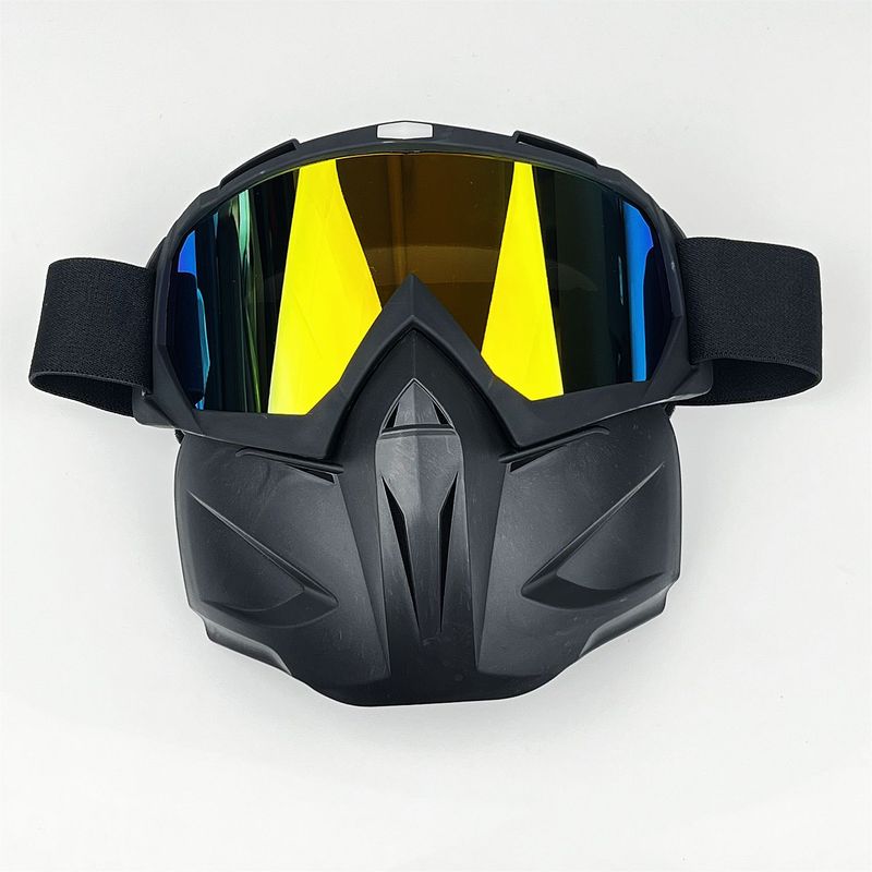 NAFEIB Motorradbrille für Männer und Frauen – Winddichte Reitmaske mit austauschbaren Gläsern_voghion.com