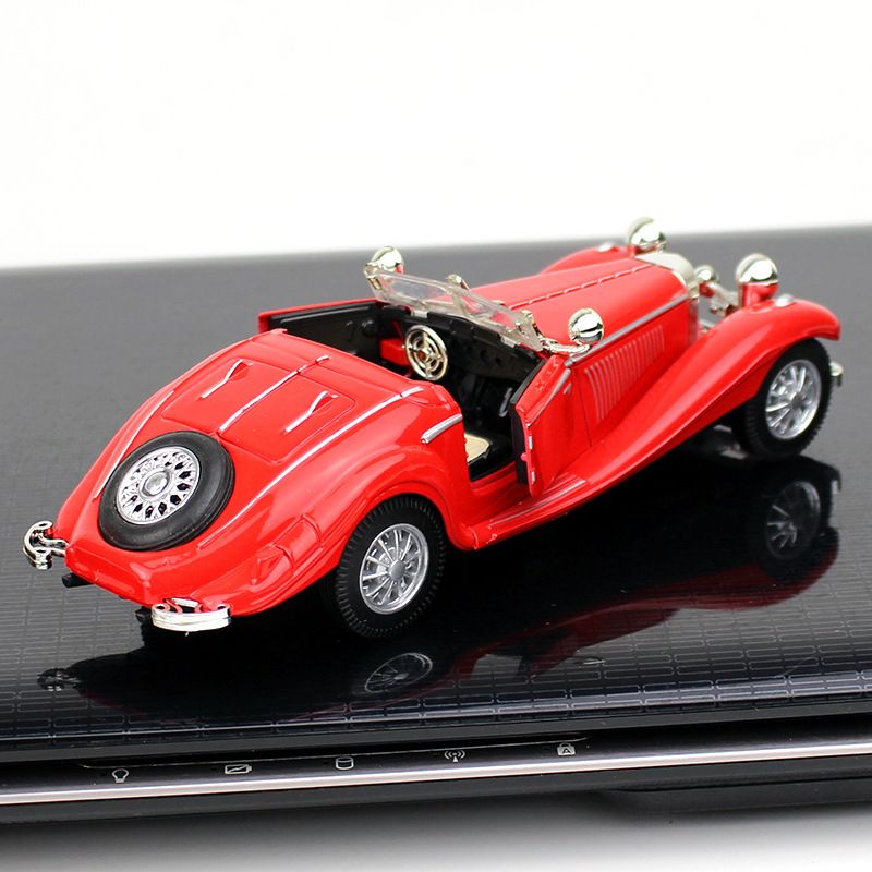 1:28 Liga Clássico Carro Vintage 500K Modelo de Carro Estático Coleção Presente Bolo Enfeite_voghion.com