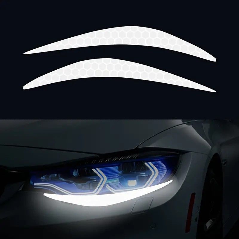 Especialmente para faróis de carro decoração capô luzes sobrancelha adesivos adesivos de carro modificação criativa personalidade adesivos reflexivos à prova d'água_voghion.com