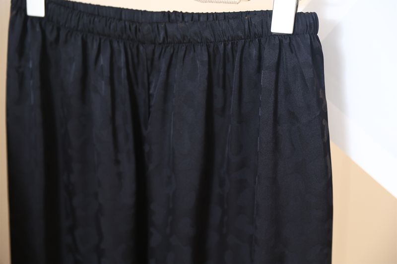 Dames nachtkleding pyjama's lente en herfst ijs zijde lange mouwen hoogwaardige zijde veren luxe huiskleding_voghion.com