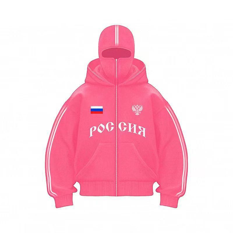 Men's Clothing Velvet Double Hood Unique Design Hooded Sweatshirt Autumn And Winter New Men And Women Same Style Loose Y2K Sweatshirt_voghion.com