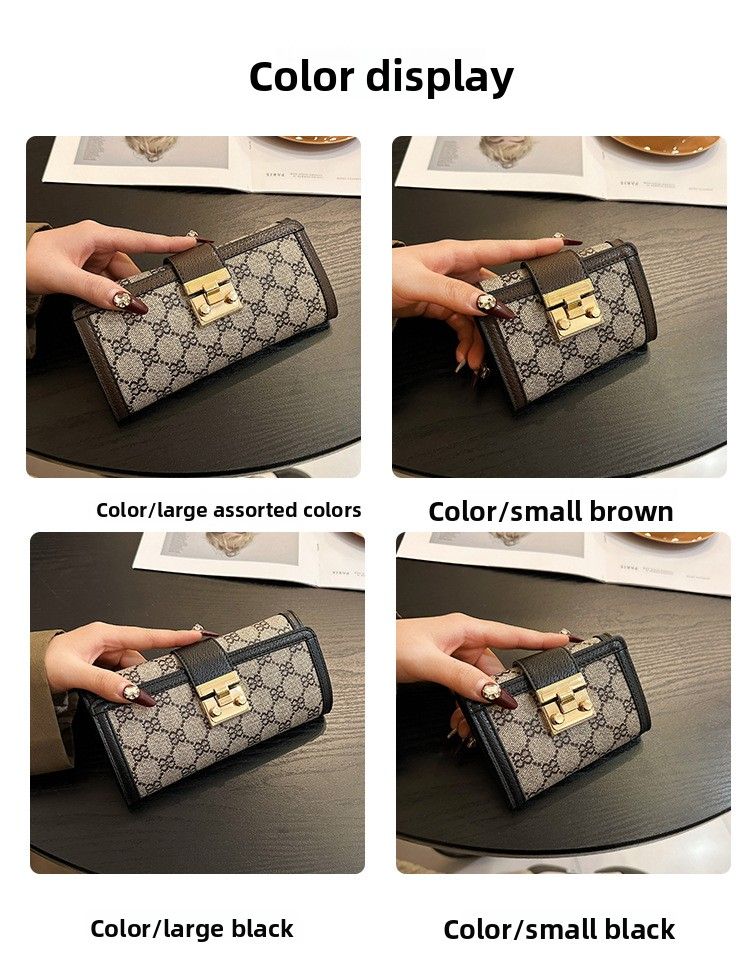 Portafoglio lungo classico corto da donna 2025, porta carte multi-slot, versatile pochette_voghion.com