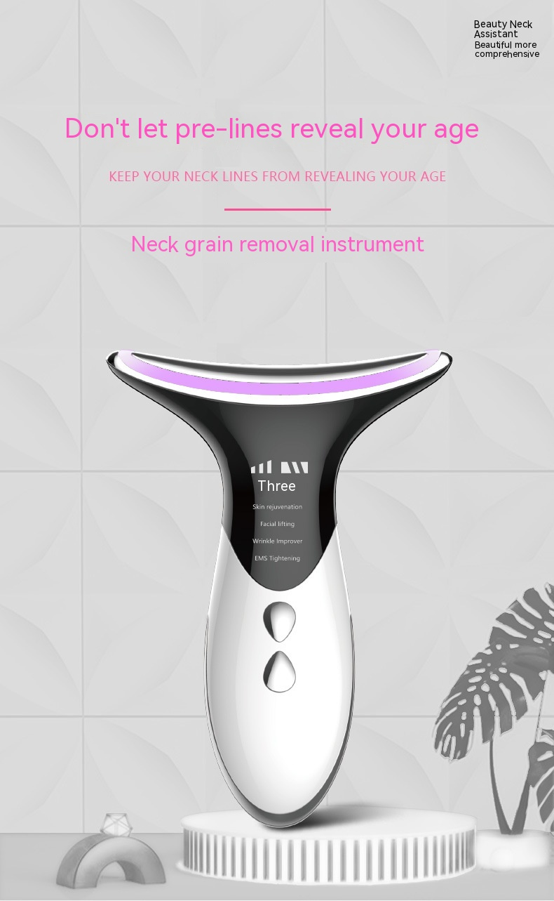 Neck lighting lines, lifting, tightening, anti wrinkle mass, false color light and adjustment instrument for_voghion.com