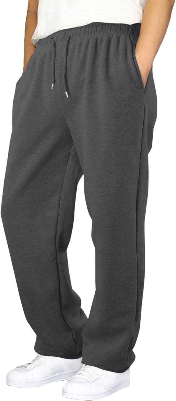 COMEOR Herren Leichte Und Atmungsaktive Gerade Jogginghose Aus Baumwolle, Lange Jogginghose, Herren Jogging-Trainingshose, Lässige Jogginghose_voghion.com