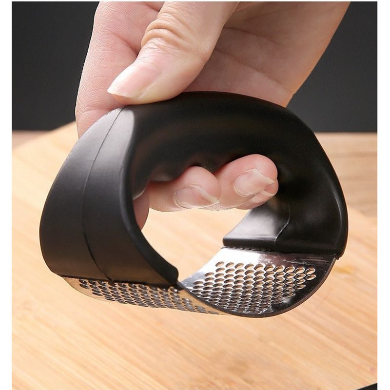 Pressa per schiacciare l'aglio circolare manuale all'ingrosso in acciaio inossidabile, frantoio per uso domestico_voghion.com