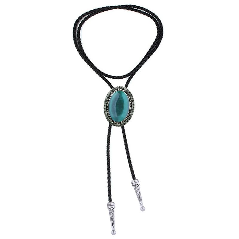 Neue Stil Jade Hemd Kette Bolo Hals Seil Halskette Krawatte_voghion.com
