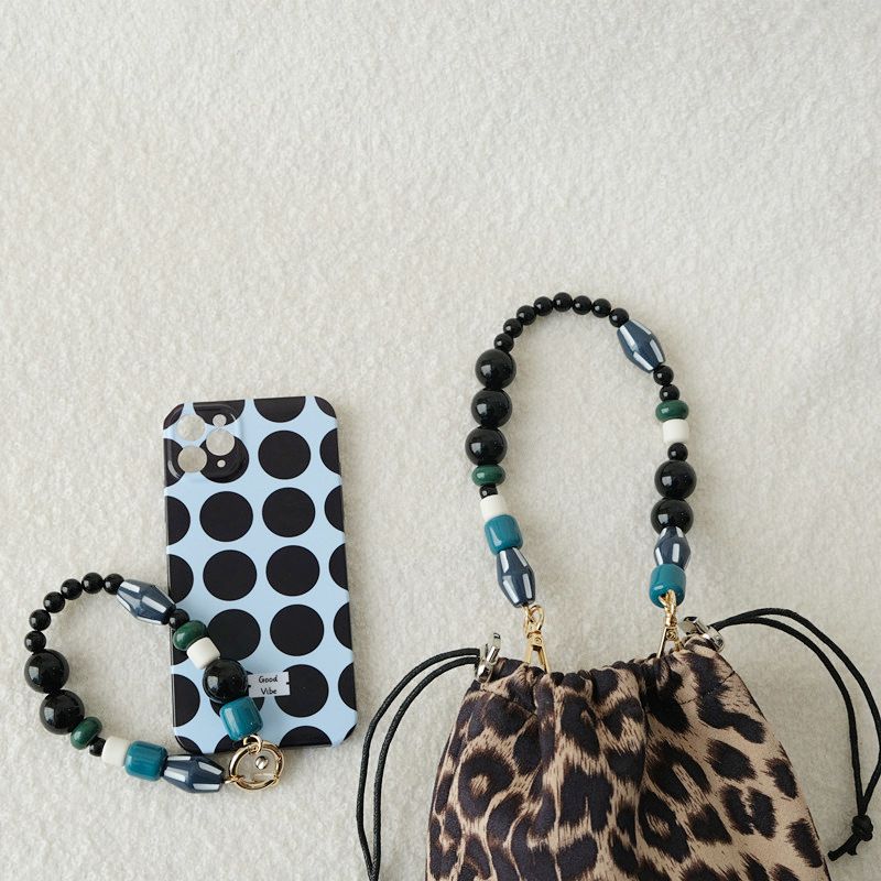 Acrylic Bead Fashion Handbag Accessories Underarm Single Shoulder Beaded Bag Strap Versatile Phone Chain_voghion.com